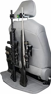 CoJo Universal Vehicle Gun Rack — Vertical Headrest Mount for Trucks, Cars &amp; SUVs — Secure Rifle &amp; Shotgun Storage
