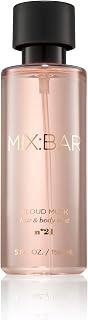 MIX:BAR Cloud Musk Hair + Body Mist Spray for Women + Girls - Musk, Cardamom, Iris, Jasmine, Cotton Peony, Tonka Beans, Choco, Vanilla, Almond Fragrance Notes - Bedroom + Hair + Body Oil Spray - 5oz
