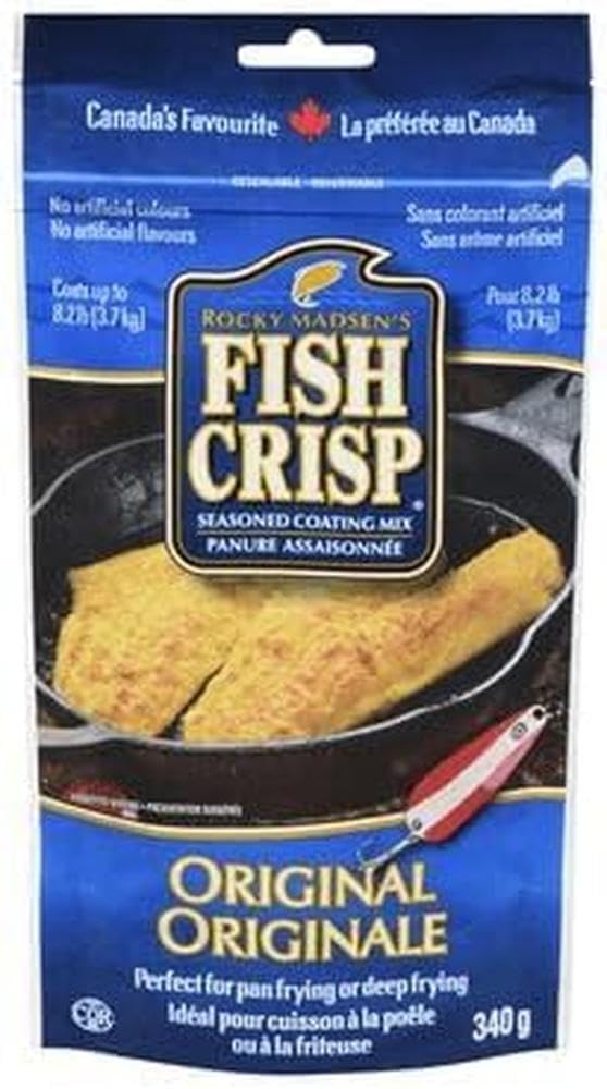 Fish Crisp Seasoned Coating Mix, Original, 340 g | Savoury Flavour, Pan or Deep 