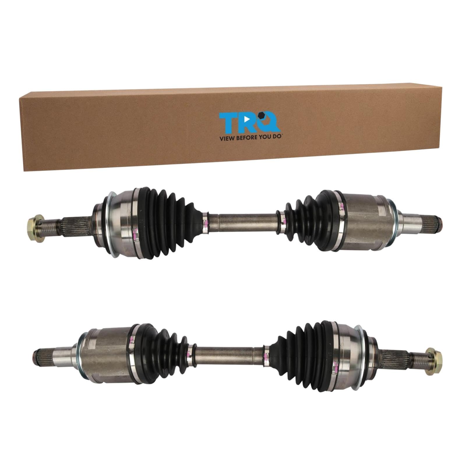 TRQ Front 2 Piece CV Axle Shaft Assembly Set | For 05-18 Toyota Tacoma 03-23 4Ru