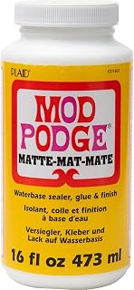 Mod Podge Waterbase Sealer, Glue and Finish (16-Ounce), CS11302 Matte Finish, 1 Pack