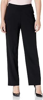 Briggs New York Women's Briggs Women's Pull on Dress Pant Regular Length & Short Length Slacks
