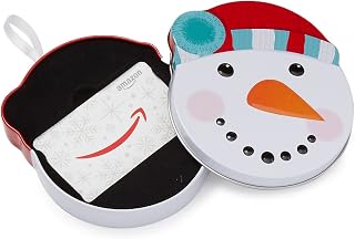 Amazon.ca Gift Card for any amount in a Snowman Tin