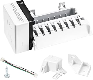 Nurfosttek 2198597 Ice Maker, 185W 115V 60Hz, Fit for Whirlpool, Maytag | High Efficiency Ice Making, Food-grade Materials, Replaces W10122502, 626663, 1016069, 2198678
