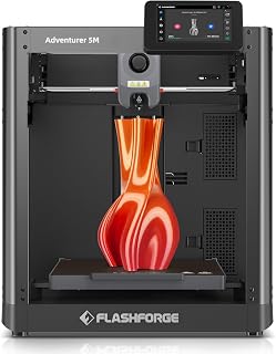 FLASHFORGE AD5M 3D Printer Fully Auto Calibration Print with 1-Click Max 600mm/s Speed, All-Metal CoreXY Structure Precise Printing, Easy-Maintenance Quick-Swap Nozzle, Print Size 220x220x220mm