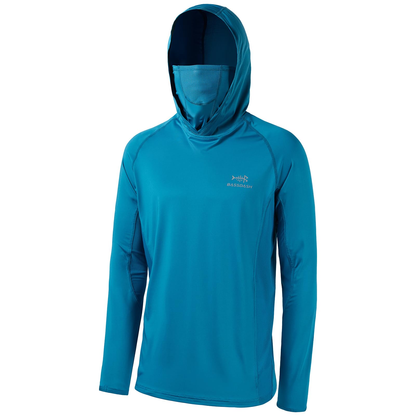 Bassdash UPF 50+ Men's Long Sleeve Fishing Shirt with UV Mask