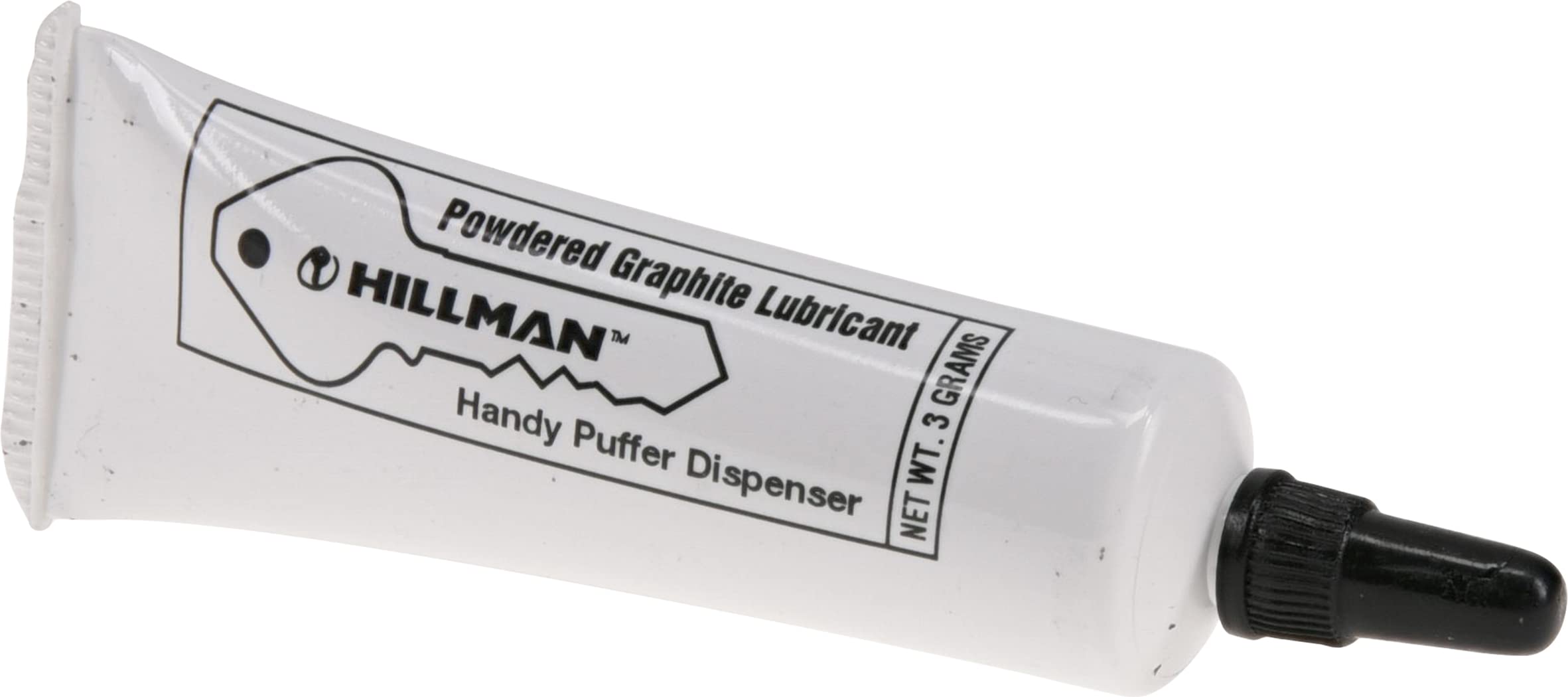 Hillman 703185 Graphite Tube 3G, White Key Lock Lubricant | Dry graphite powder,