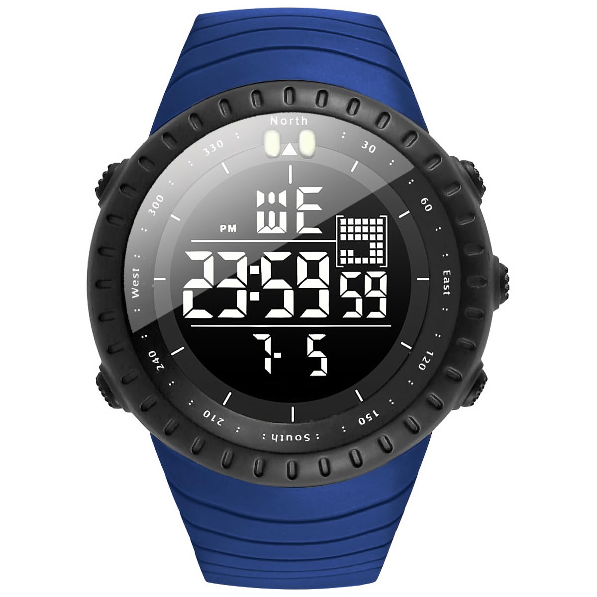 KXAITO Men's Watches Sports Outdoor Waterproof Military Digital Watch Date Multi
