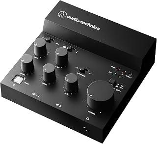 Audio Technica AT-UMX3 USB Audio Mixer Audio Interface Streaming Equipment DTM Music Production USB Type-C Compatible with Smartphone/Tablet PS4 PS5 [Domestic Genuine Product]