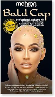 Mehron Makeup Professional Character Kit - BALD CAP | All-Inclusive Kit for Halloween & Cosplay. Comes with Makeup, Tools, & Instructions. Cruelty Free & Made in the USA.