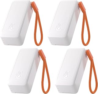 SONOFF SNZB-02B AirGuard TH Lite Zigbee Temperature Humidity Sensor, Thermometer Hygrometer with App Alert, Remote Monitoring for Greenhouse & Wine Cellar, Works with Alexa & Google Home, 4-Pack