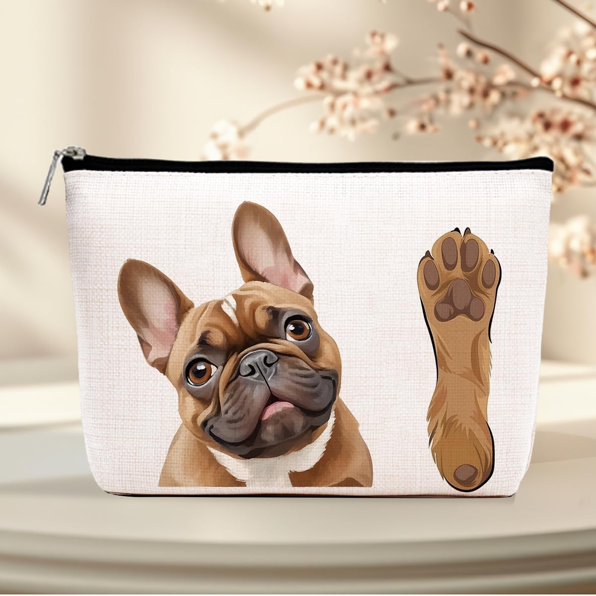 French Bulldog Gift, Dog Gift, Makeup Bag, Dog Themed Gift Cosmetic Bag, Travel 