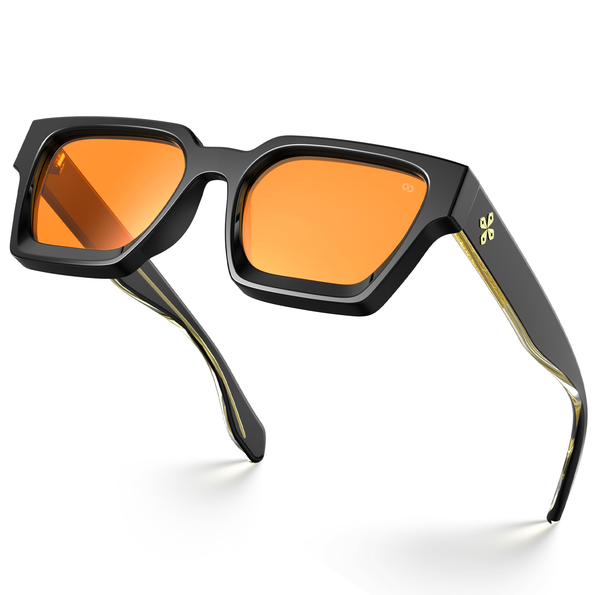 VISOONE Fashion 100% UV400 Rectangle TR90 Sunglasses for Women Men
