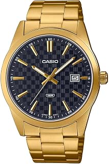Casio MTP-VD02B-1EUDF - Orologio da polso da uomo, quadrante nero
