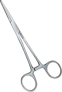 MJW Professional Hemostat Fishing Forceps of Stainless Steel Used as Jewelry, Fly Fishing Forceps and Unhooking Fish Pliers – Pet, Dog Ear Hair Grooming Tweezers (6" Forcep Straight)