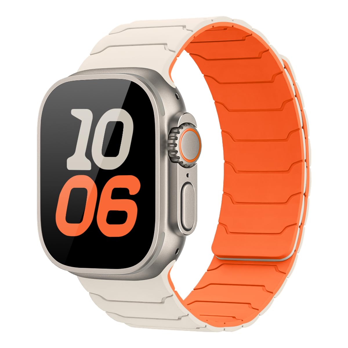 Silicone Magnetic Band Compatible with Apple Watch Band 49mm 46mm 45mm 44mm 42mm