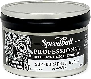 Speedball Professional Relief Ink Supergraphic Black 8OZ
