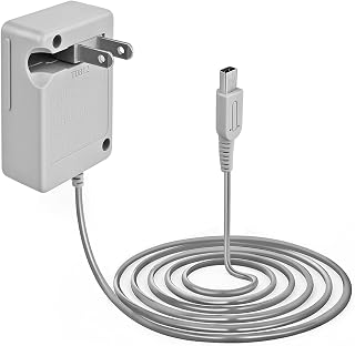 TNP DS Charger for Nintendo 3DS, 2DS and DSi XL, 4 ft AC Adapter, US Plug | Replacement Power Supply for New 3Ds/New 3Ds Xl, 3Ds/3Ds Xl, New 2Ds Xl/2Ds/2Ds Xl and Dsi/Dsi Xl