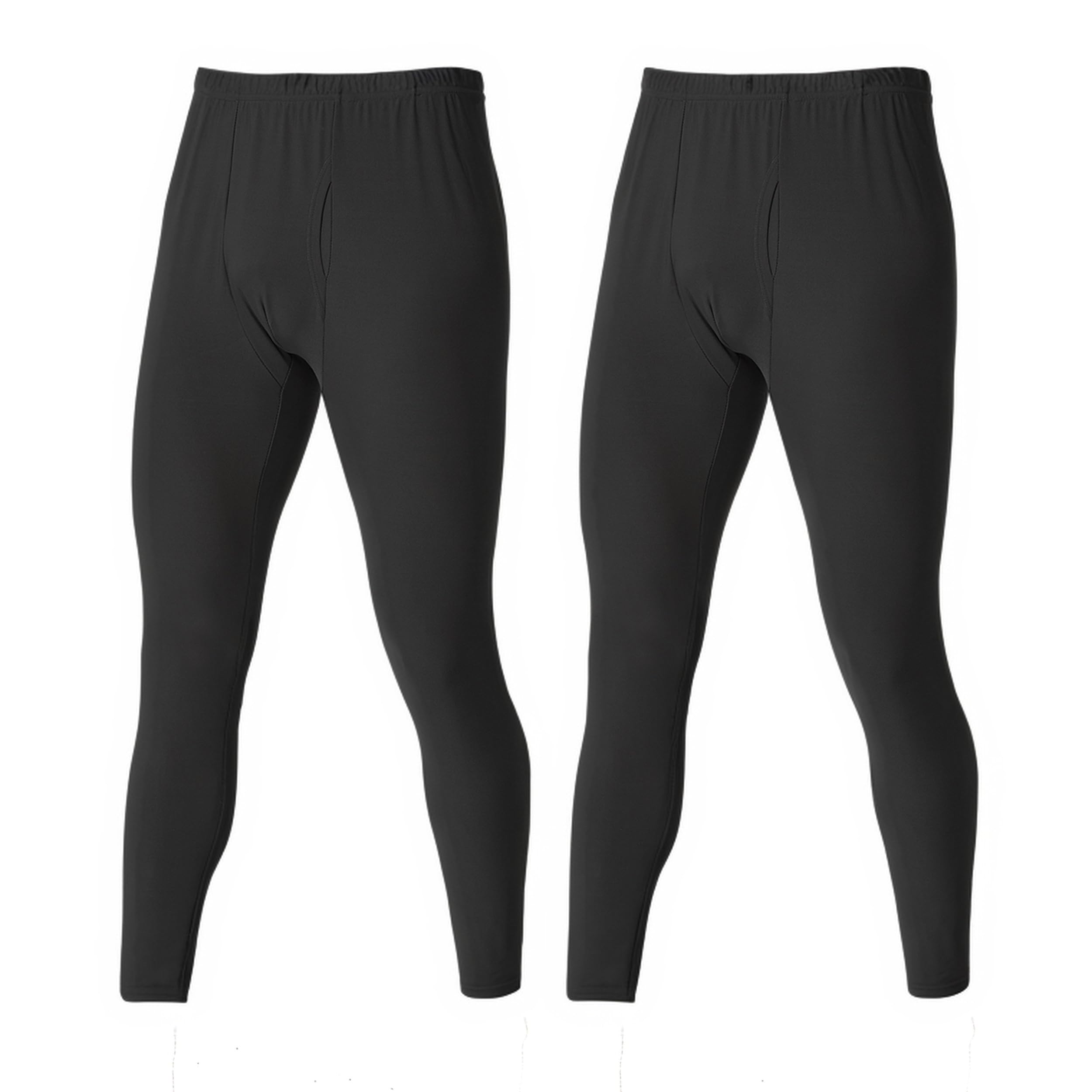 LANBAOSI Thermal Underwear for Men Long Johns Thermal Pants Bottoms 2 Pack