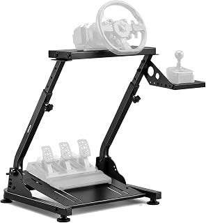 VEVOR Racing Wheel Stand, Adjustable & Foldable Simulator Stand for Logitech G29 G27 G920 G923, Thrustmaster T300RS T300GT T248 TS-PC TSXW Gaming Cockpit,Pedals Simulator NOT Included