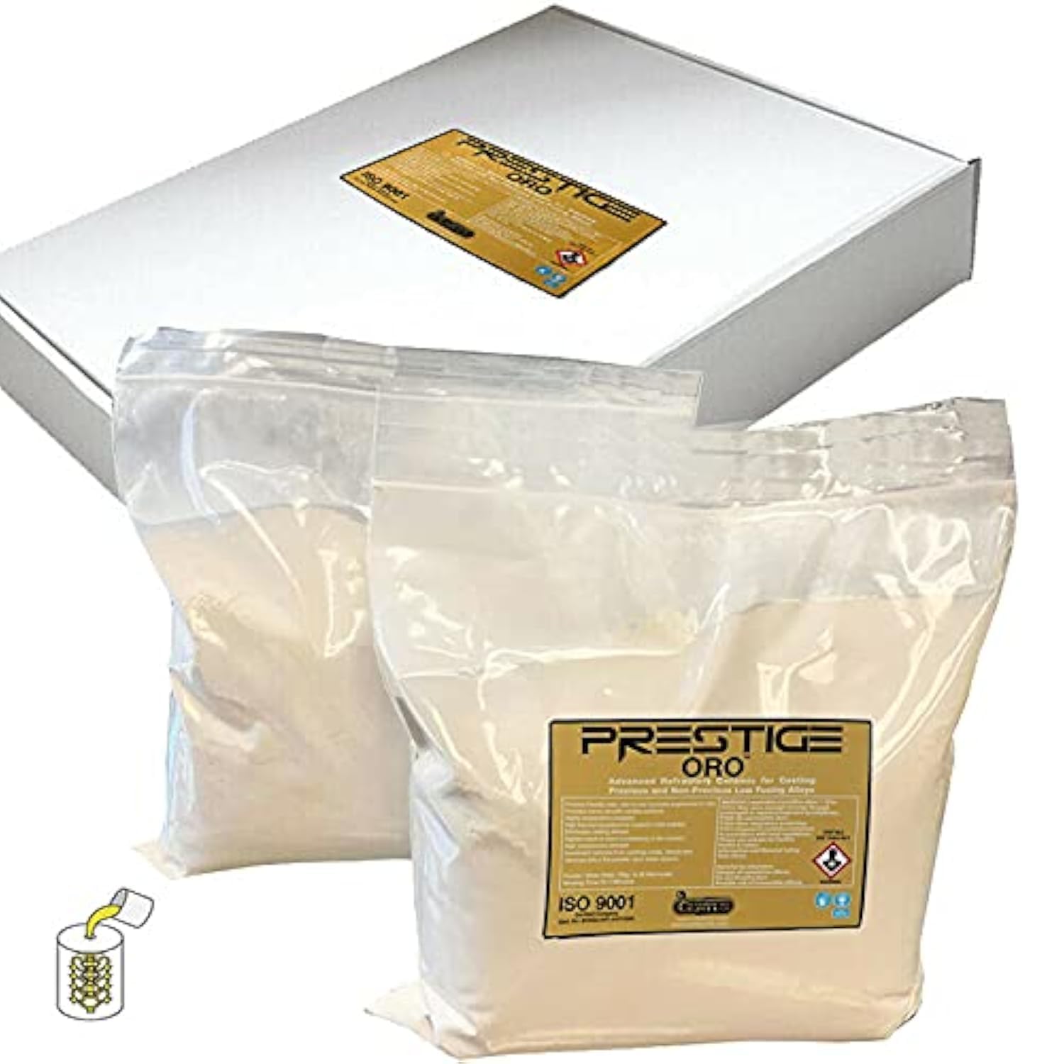 Prestige ORO 20 Lb Premium Jewelry Making Casting Powder Lost Wax Investment Pow