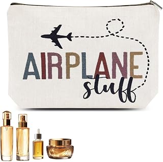 Airplane Organizer Bag for Women Men Travel Cosmetic Bag Zipper Bag for Travel Lovers Toiletries Cosmetics Zipper Bag for Airplane Travellers