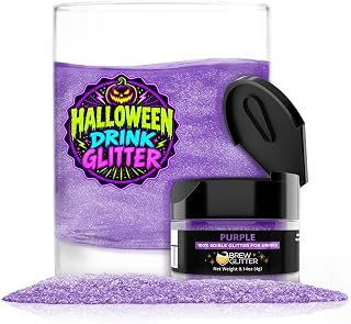 Brew Glitter Edible Glitter for Drinks, Cocktails, Beer, Garnish &amp; Beverages (Purple, 4 Grams)