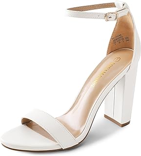 DREAM PAIRS Women's High Heel Sandals (Pearl Champagne)