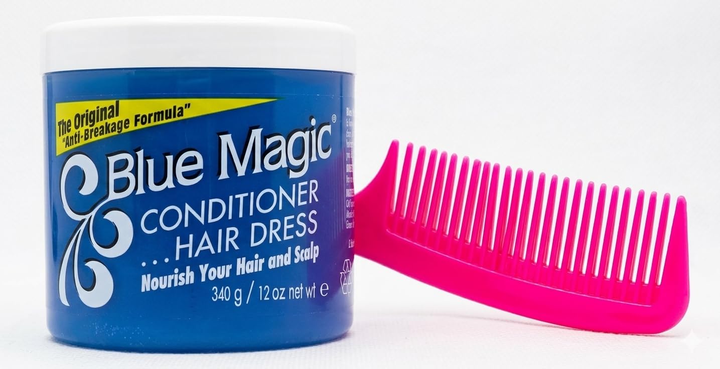 Blue Magic Hair Conditioner, Original Formula, 12oz & Styling Comb Set