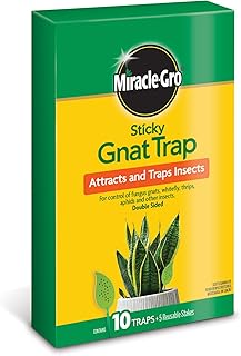 Miracle-Gro Sticky Gnat Trap, Gnats and Fruit Flies, 10 Count, 1 Set