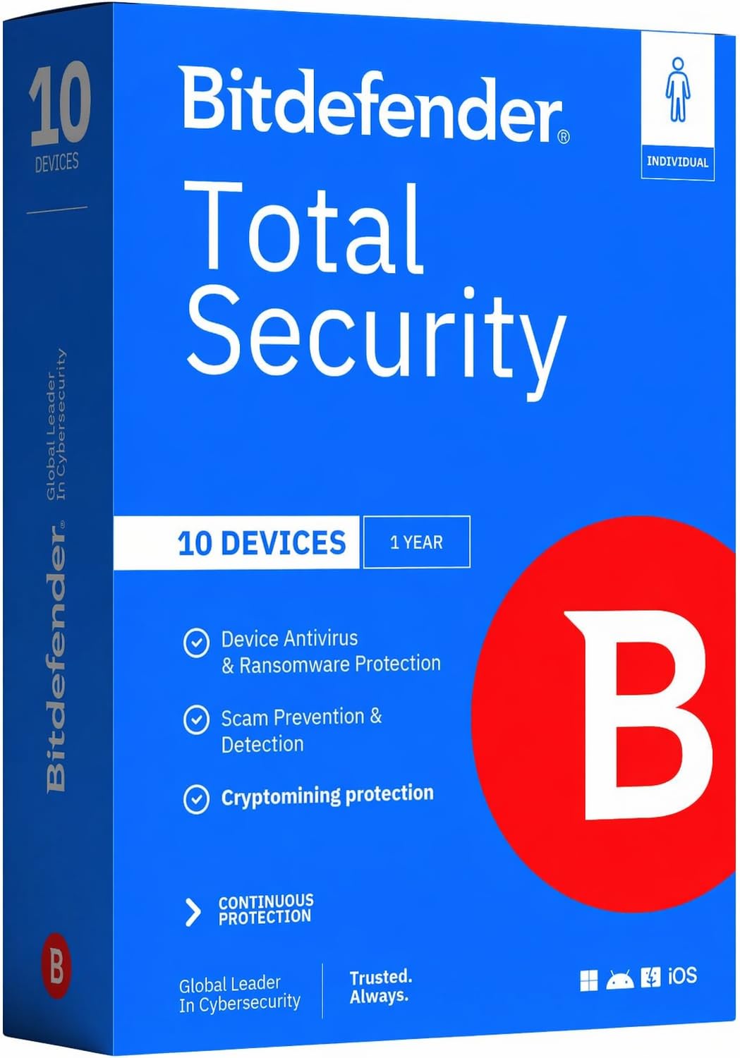 Bitdefender Total Security 2025 – Complete Antivirus and Internet Security Suite