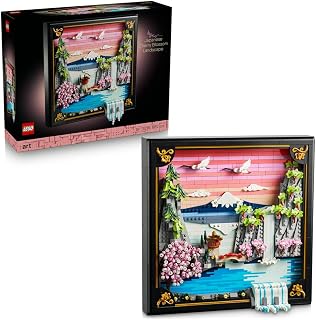 Lego Art Japanese Landscape with Cherry Blossoms 31218 Toy for Men and