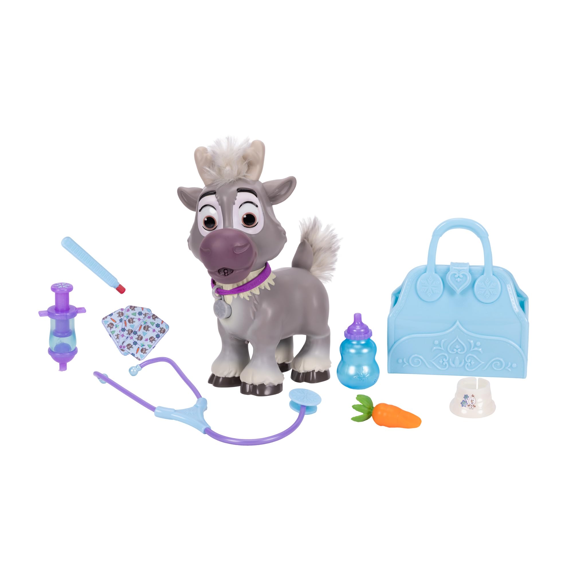 Disney Frozen Sven Care Kit | Officially Licensed by Jakks Pacific, Includes Tra