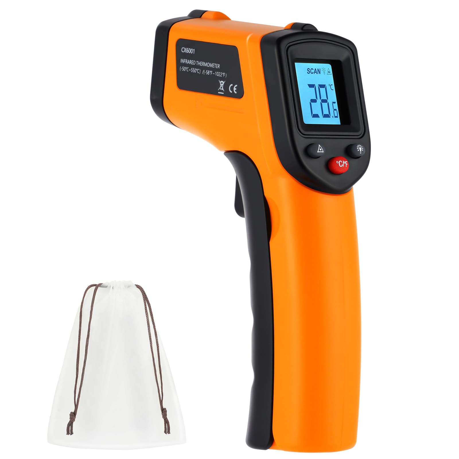 ABOHU Infrared Thermometer Gun, Digital Temperature Gun -50°C ~ 550°C (-58°F ~ 1