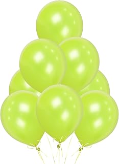 Light Green Balloons 25 Pack, Large 12 Inch Thick Latex Biodegradable Helium Party Balloons for Birthday, Wedding, Baby Shower, Valentine's Day Events Decoration for Balloon Arch Garland