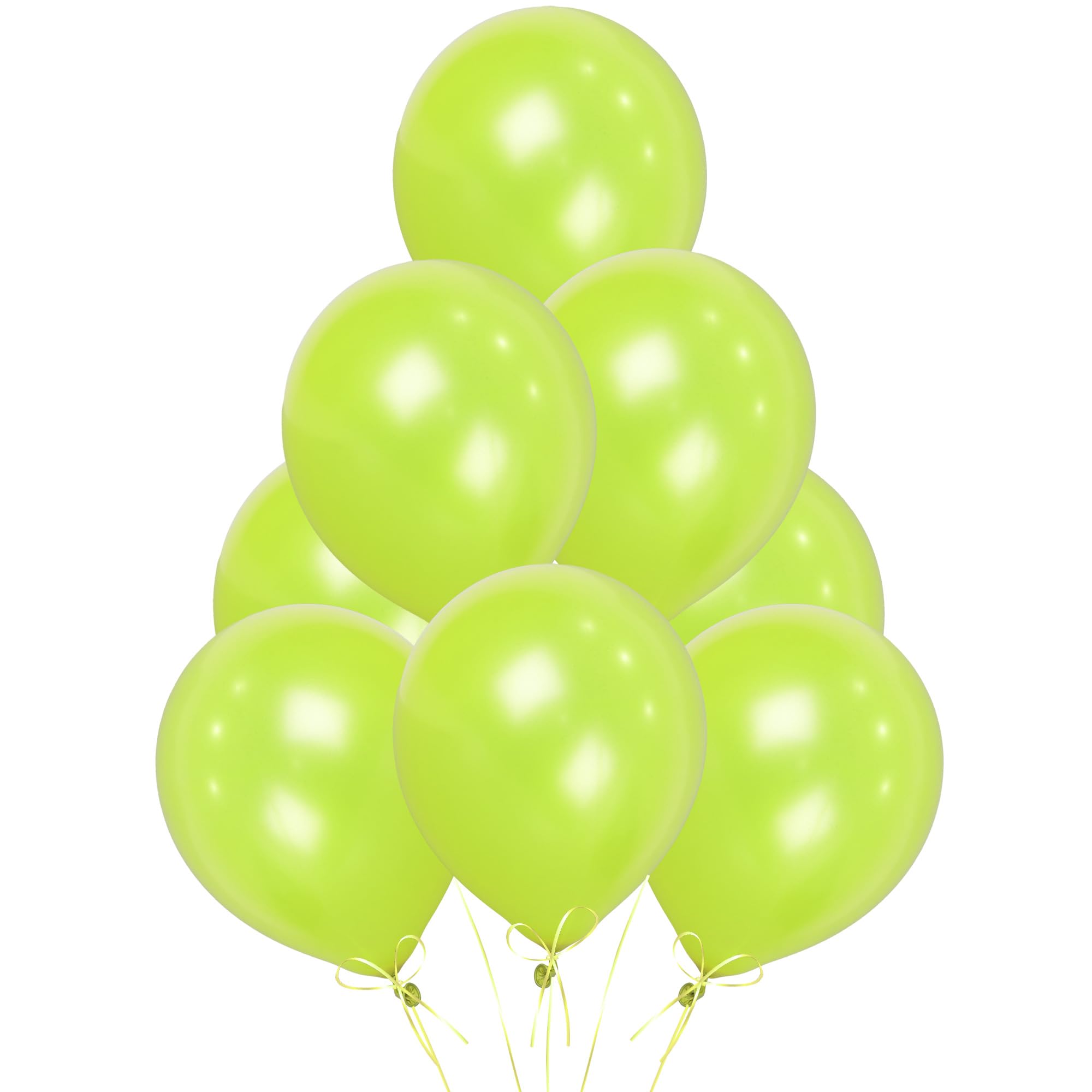 Light Green Balloons 25 Pack, Large 12 Inch Thick Latex Biodegradable Helium Par