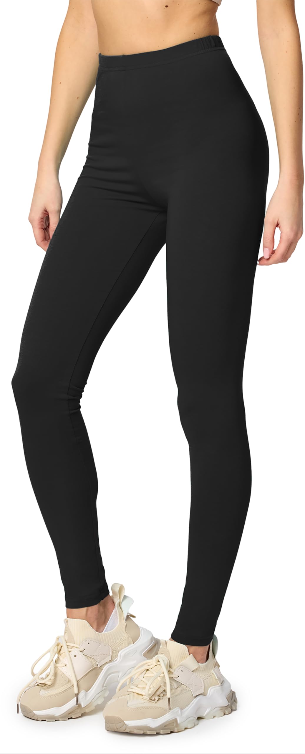 Merry Style Legging Femme Confortables et Extensibles Legging Sport Femme Coton 