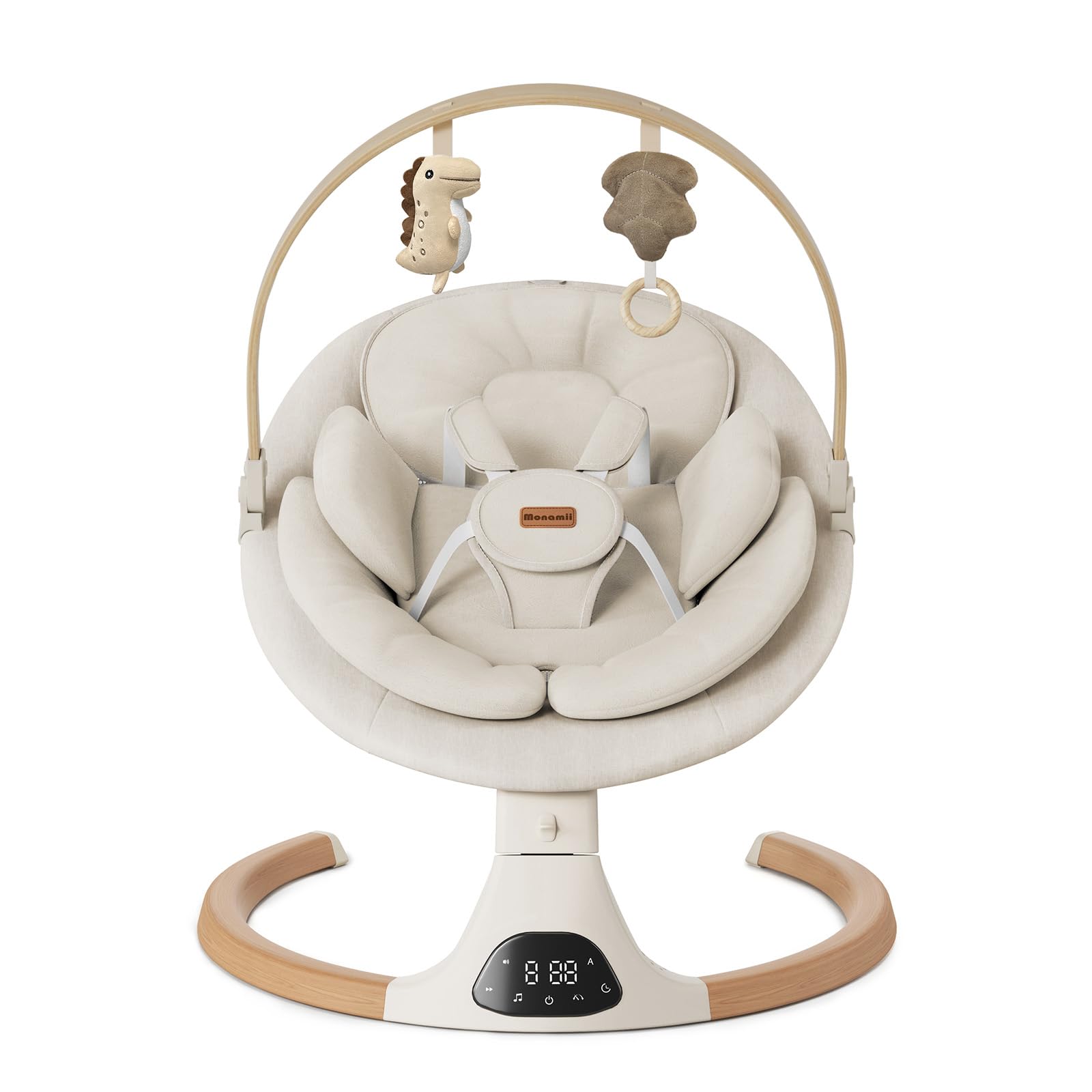 Monamii Baby Swings for Infants, Bluetooth Infant Swing with Music Speaker | Bab