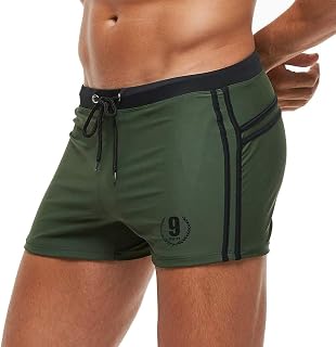 Arcweg Men's Swim Trunks Short Swim Trunks Quick Dry Elastic Removable Pads Water Sports