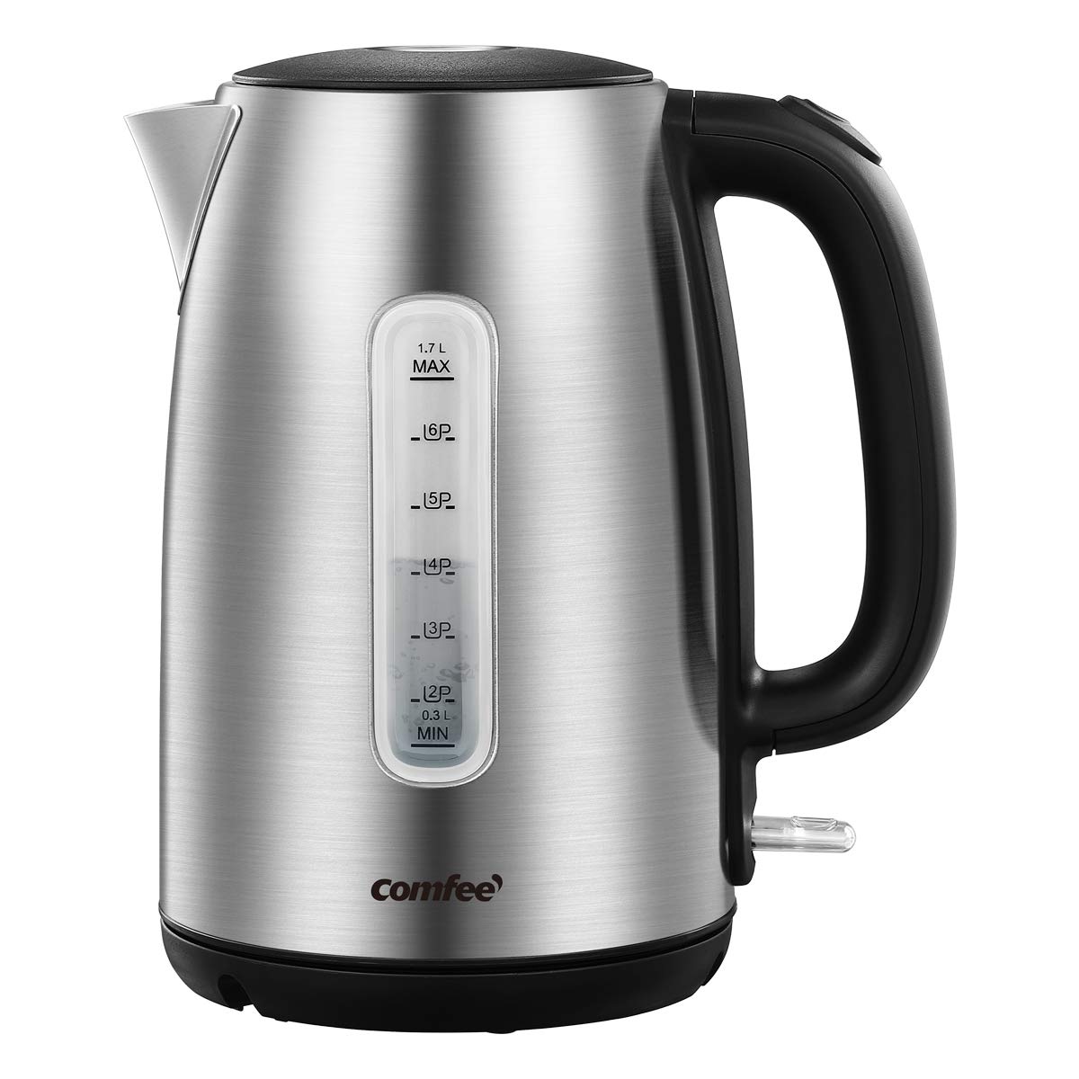 COMFEE' Stainless Steel Electric Kettle, 1.7 Liter Tea Kettle Electric & Hot Wat