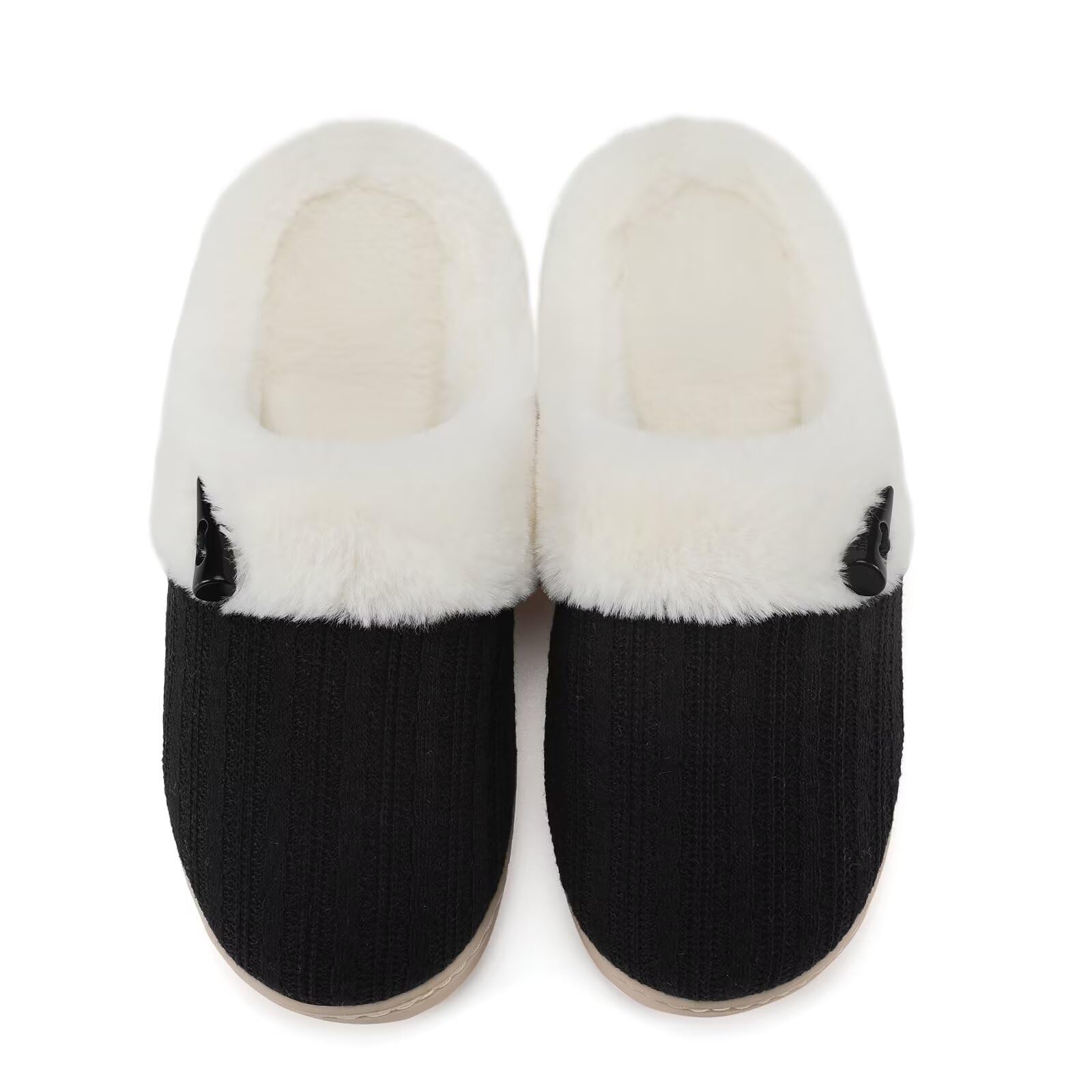 NineCiFun Women's Winter Slippers, Warm, Comfortable, Plush, Memory Foam, Non-Sl