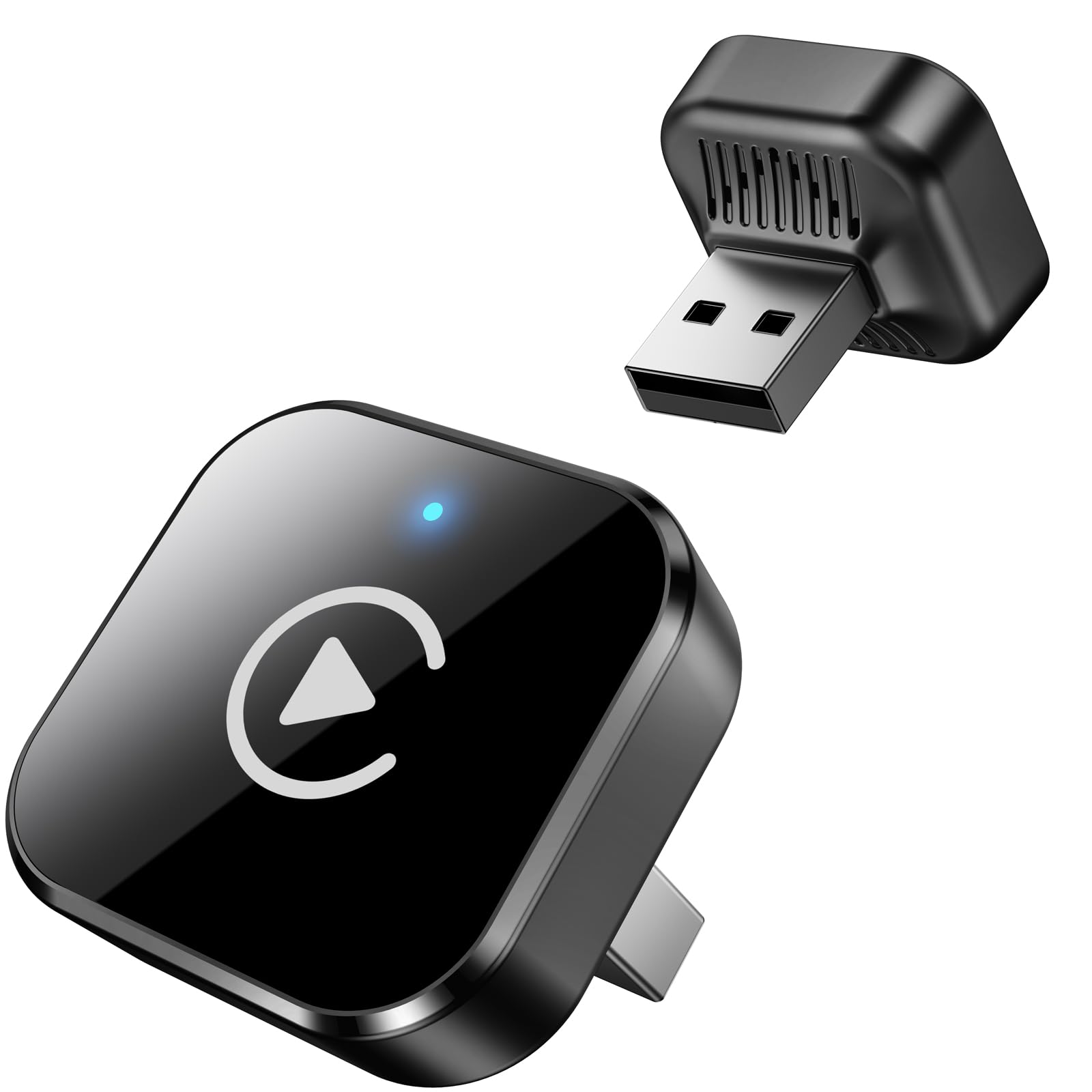 Wireless CarPlay Adapter, Plug & Play USB/USB-C CarPlay Wireless Adapter, Wired 