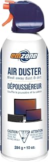 Emzone EMP47020 Air Duster - Moisture-free, VOC-free - 10 Oz | Blast away dust & dirt!