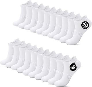 YouShow 10/20 Paar Sneaker Socken Herren Damen, Atmungsaktive Baumwolle Socken, Kurz Sportsocken Laufsocken