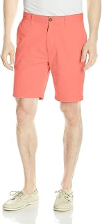 Nautica Cotton Twill Flat Front Chino Shorts - Casual Shorts - C92110 Cotton Twill Chino Board - Men