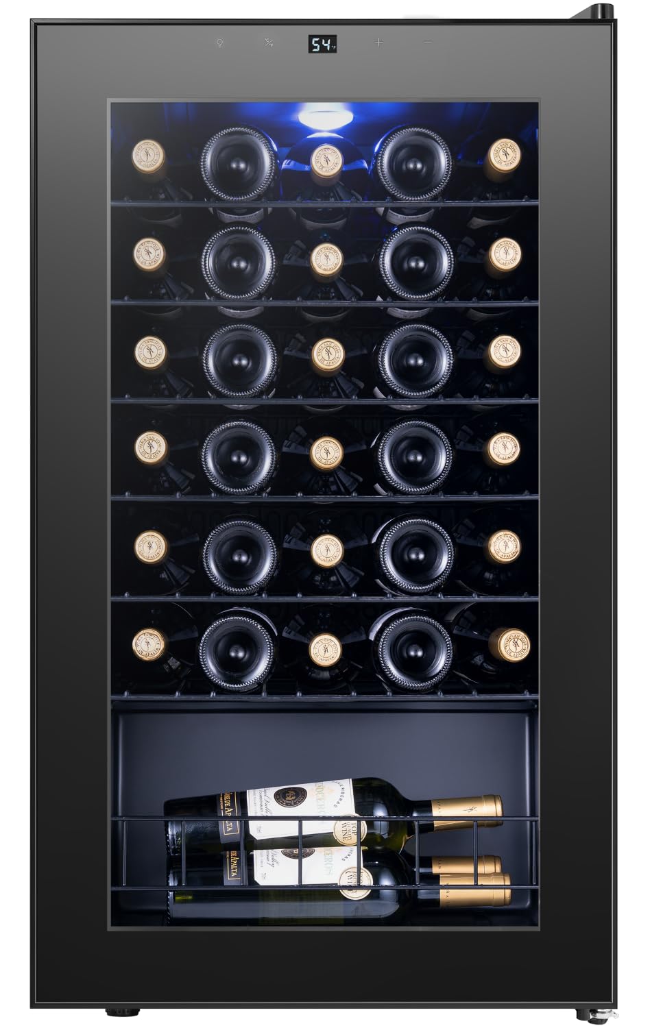 Yeego 34 Bottle Wine Fridge, Wine Cooler Refrigerator | 38-65°F Freestanding Win