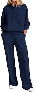 PRETTYGARDEN PC035 Women's Button Up Tracksuit