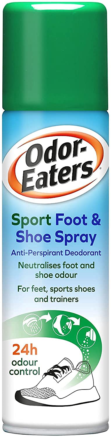 Odor-Eaters, 24 Hour Odour Destroying Antiperspirant Foot and Shoe Spray for Spo