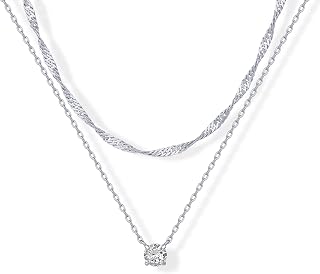 PAVOI 14K Gold Plated Statement Layered Necklace for Women, Chains Set