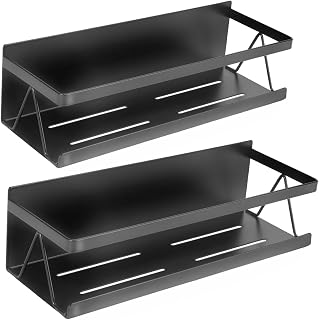 Bathroom Rack Bathroom Rack Magnetic Bathroom Wall Stainless Steel Shower Rack Drainer Bathroom Lavatory Storage with Hooks
